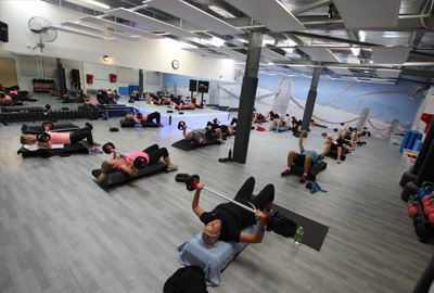 Group fitness class at Re-Creation Health Club Sorrento