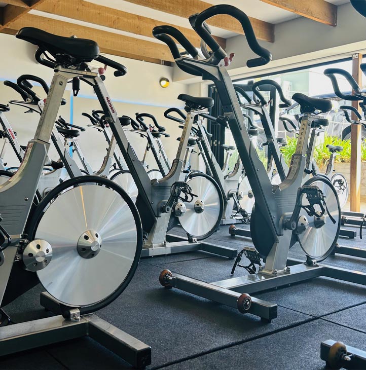 Spin class area at Re-Creation Health Club Sorrento