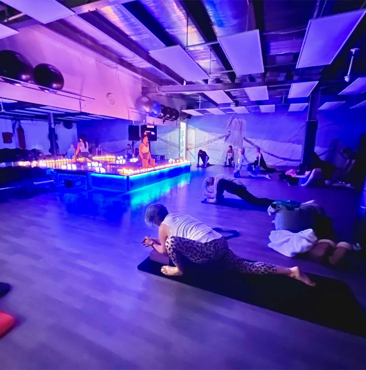 Group exercise session at Re-Creation Health Club Sorrento