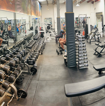 Spacious and clean interior at Re-Creation Health Club Sorrento