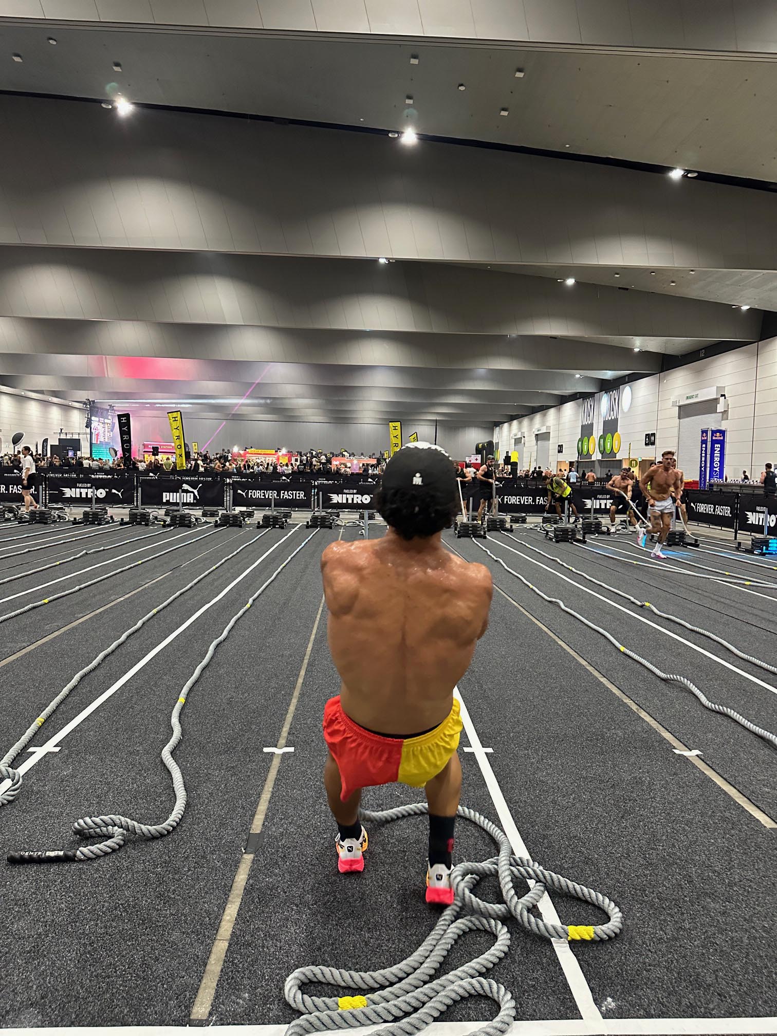HYROX Training Session - Action Shot 2 at Re-Creation Health Club Sorrento